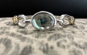 Vintage Avon Bangle Bracelet-Abalone Shell Inlay. - Picture 1 of 4