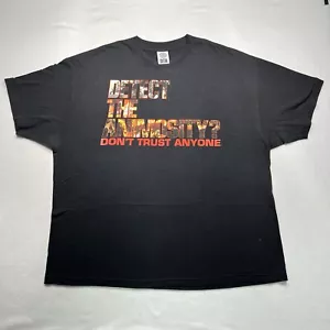 Y2K Detect The Animosity Trust No One Anarchist Punk Rock T-Shirt 2XL Riot VTG - Picture 1 of 6