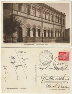 CASTELVETRANO - TRAPANI - PALAZZO DELLE SCUOLE - VIAGG. 1940 -49949- - Picture 1 of 1