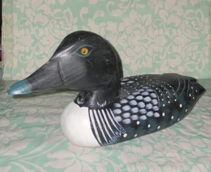 Vintage Albert E. Price Hand Painted Wooden Mallard Duck 11” Long - Picture 1 of 13