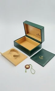 Rolex green box 64.00.02 Vintage complete leather for Daytona , GMT MASTER Ecc - Imagen 1 de 24