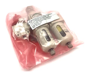 SMC AC20D-N02E-V1-CZ-B Pneumatic Modular Assembly Regulator, Separator, Shut off - Picture 1 of 8