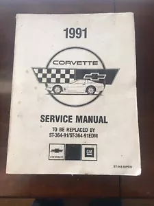 1991 CHEVROLET CHEVY CORVETTE Service Shop Repair Manual FACTORY PRELIMINARY X - Picture 1 of 4