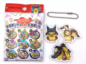 Pikachu 7 Mega Lucario Poncho Acrílico Llavero Dije Pokemon Centro Nintendo - Imagen 1 de 9