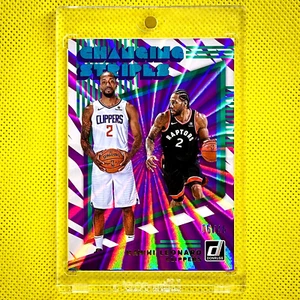 Panini Donruss Blue Spokes Prizms SSP KAWHI LEONARD Card #'D 6/15 MINT! STUD! - Picture 1 of 4
