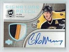05-06 UD Upper Deck The Cup Signature Patches  Glen Murray  /75  Patch  Auto