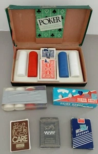Vintage Poker Box Set + zusätzliche Chips + Sammlerkartendecks - Bild 1 von 7