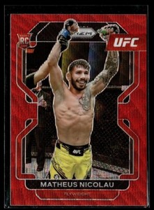 2022 PRIZM UFC RUBY WAVE ROOKIE MATHEUS NICOLAU
