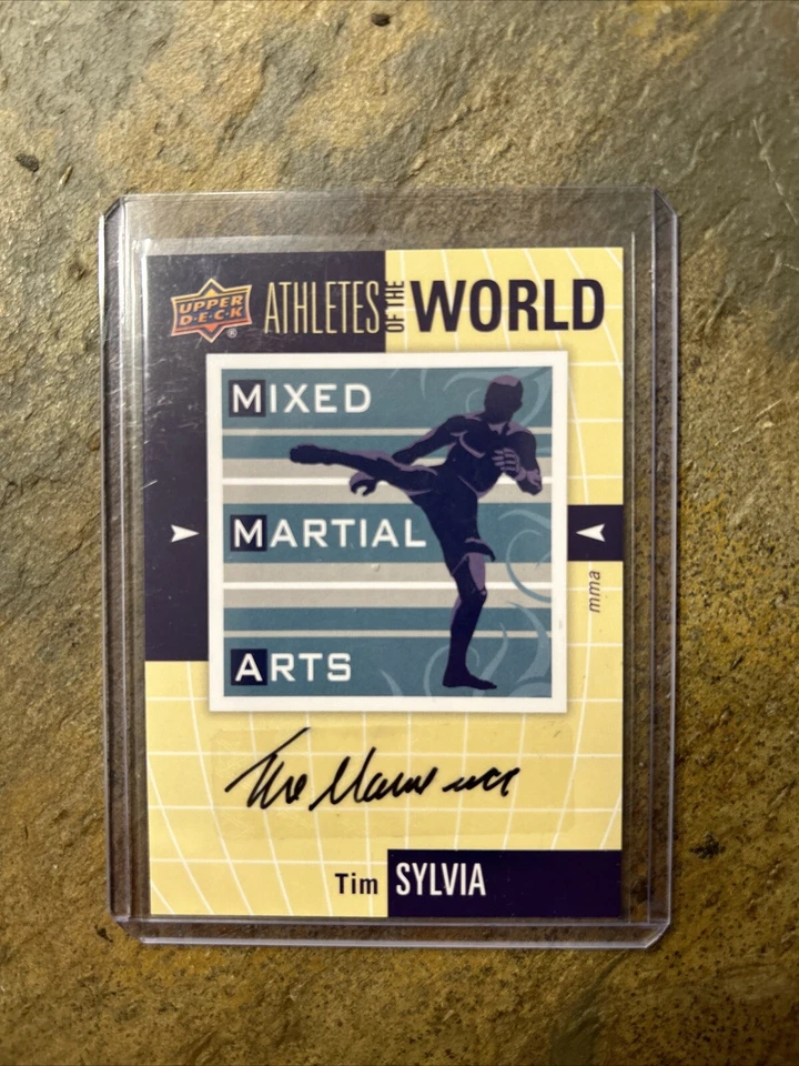 2011 Upper Deck TIM SYLVIA Auto UD World of Sports Athletes Autograph🔥MMA - Image 1 of 2