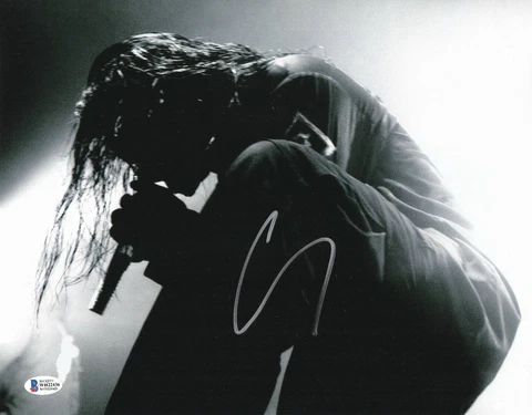 COREY TAYLOR SIGNED AUTOGRAPH SLIPKNOT STONE SOUR 11X14 PHOTO BECKETT BAS 41 Cover