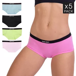 5 x Womens Boyleg Cotton Underwear Comfortable Fit Breathable Soft S M L XL XXL - Picture 1 of 7