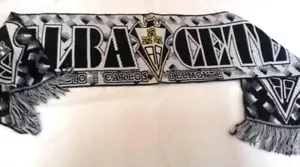 SCIARPA JACQUARD ALBACETE BALOMPIE' PRIMERA DIVISION RFEF SQUADRE MINORI SPAGNA - Imagen 1 de 1