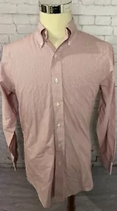Brooks Brothers 346 rot kariert langärmeliges Baumwollhemd Herren Größe 15-2/3 - Bild 1 von 7