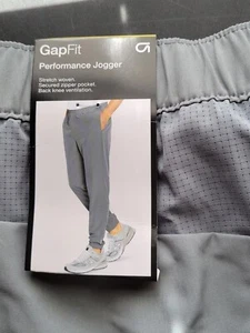 Gap Fit Jogginghose Herren XL grau Performance Stretch Sporthose Neu mit Etikett - Bild 1 von 8