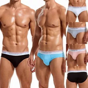 Herren Baumwolle sexy weiche Slips Unterwäsche atmungsaktiv Bikiniunterhose M L XL 2XL - Bild 1 von 36