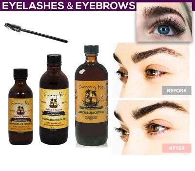 Sunny Isle Jamaican Black Castor Oil Thicker Longer Eyelash Hair Growth Oil *UK*