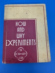 1939 How and Why Experiments George Willard Vintage HC L W Singer Co - Picture 1 of 11