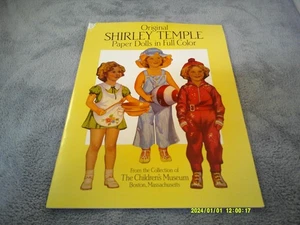 Shirley Temple Authentic Paper Dolls In Full Color Mint Uncut Book 1988 - Picture 1 of 3