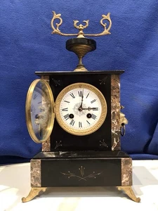 VINTAGE ANTIKE FRANZÖSISCHE AD.MOUGIN,DEUX,SCHLÄGT SCHLÜSSELAUFZUG, UHR - Bild 1 von 24