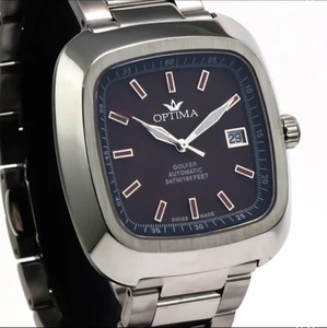 Optima • Golfer • Swiss Automatic Watch • Stainless Steel • 43mm • 5ATM • OSA487 - Picture 1 of 11