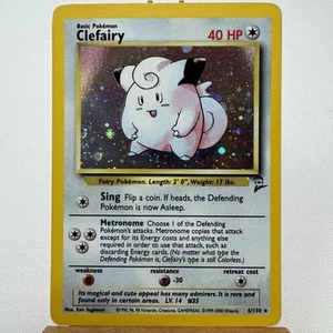 Clefairy – Base Set 2 Holo – 6/130 – WOTC Vintage Pokémon Card - Imagen 1 de 12