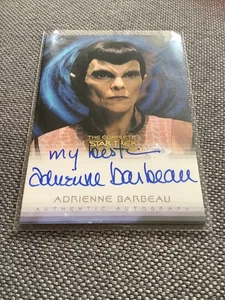 THE QUOTABLE STAR TREK DS9 AUTO CARD A BARBEAU CRETAK 2007 RITTENHOUSE - Picture 1 of 2