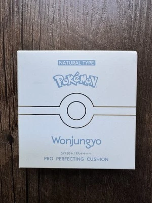 Pokemon Wonjungyo Pro Perfecting Cushion Natural 02 19Y Pale Yellow - JAPAN NEW - Image 1 of 3