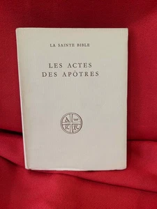 La Sainte Bible. – Les actes des apôtres. Paris, Les Éditions du Cerf, 1954. - Imagen 1 de 3