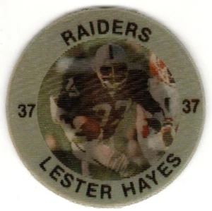 1983 7-Eleven Slurpee Coin #14 Lester Hayes Los Angeles Raiders NFL Collectible - Picture 1 of 2