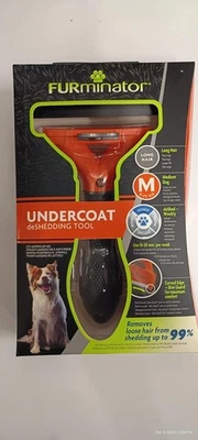 Herramienta de desprendimiento de capa inferior mediana para perro FUR Minator, pelo corto, reduce el pelo suelto Foto 1 de 3
