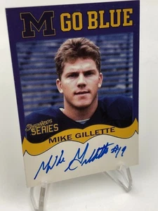 TK Legacy MIKE GILLETTE AUTO Card M GO BLUE Signed MGB136 MICHIGAN WOLVERINES - Picture 1 of 8