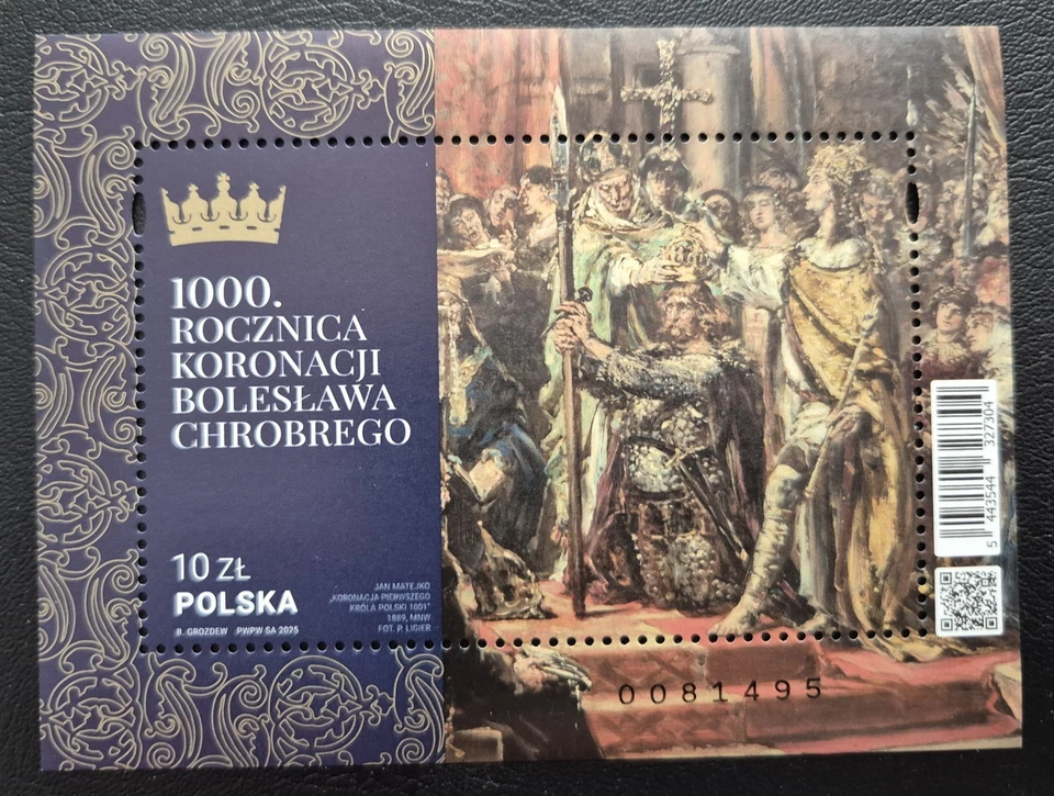 Poland  2025 / The 1000th Anniversary of the Bolesław Chrobry  / 1v ms - Image 1 of 1