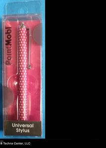 PointMobl Universal Stylus, Pink with White Dots - Picture 1 of 4