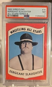 Sergeant Slaughter - 1982 Wrestling All Stars - Series B PSA 7 *RAR* WWF WWE *RC - Bild 1 von 2