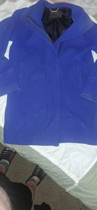 Abrigo Chaqueta Chaquetón J Crew Stadium Cloth Nello Gori Talla 6 Azul Cobalto Real - Imagen 1 de 10