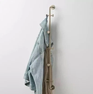 IKEA SNYGGING Vertical rack with 8 hooks, Steel beige Gray rare discontinued - Image 1 of 3