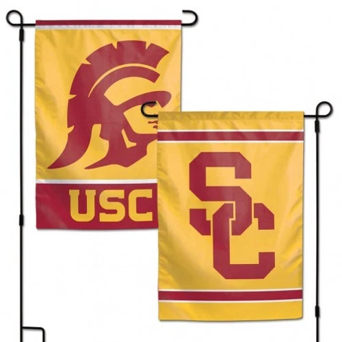 USC Trojans Flag 12x18 Garden Style 2 Sided - Image 1 of 1