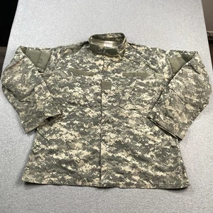 Army Combat Uniform Coat Mens XL Long Jacket ACU Camo USA Military Distressed * - Picture 1 of 21