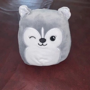 Squishmallow 5 Inch Mini Heidi The Gray Husky KellyToy Super soft Mini Dog - Picture 1 of 4