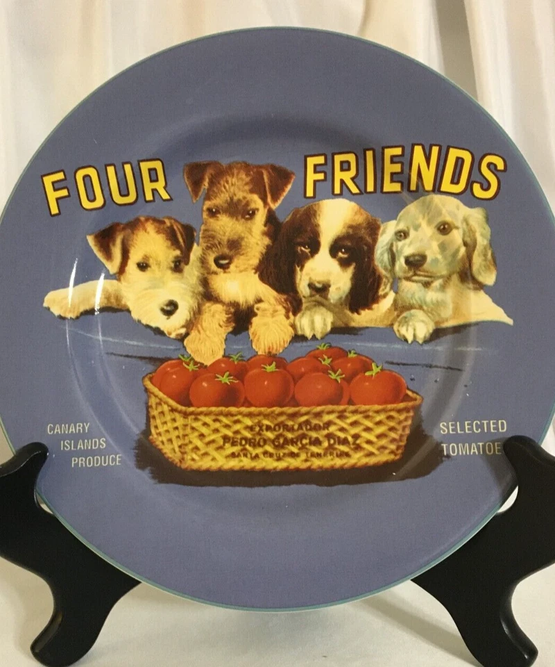 REPUESTO PLACA CUATRO AMIGOS CACHORRO PERROS Foto 1 de 1