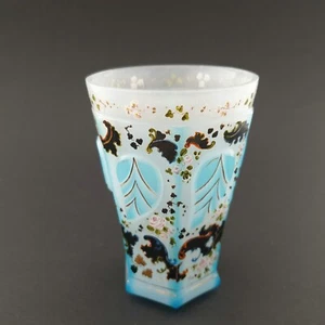 Biedermeier - Alabaster Becherglas, Böhmen, um 1840. - Picture 1 of 8