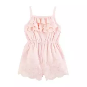 Mud Pie Pink Summer Eyelet Romper 12-18M 24M/2T 3T 4T 5T - Picture 1 of 1
