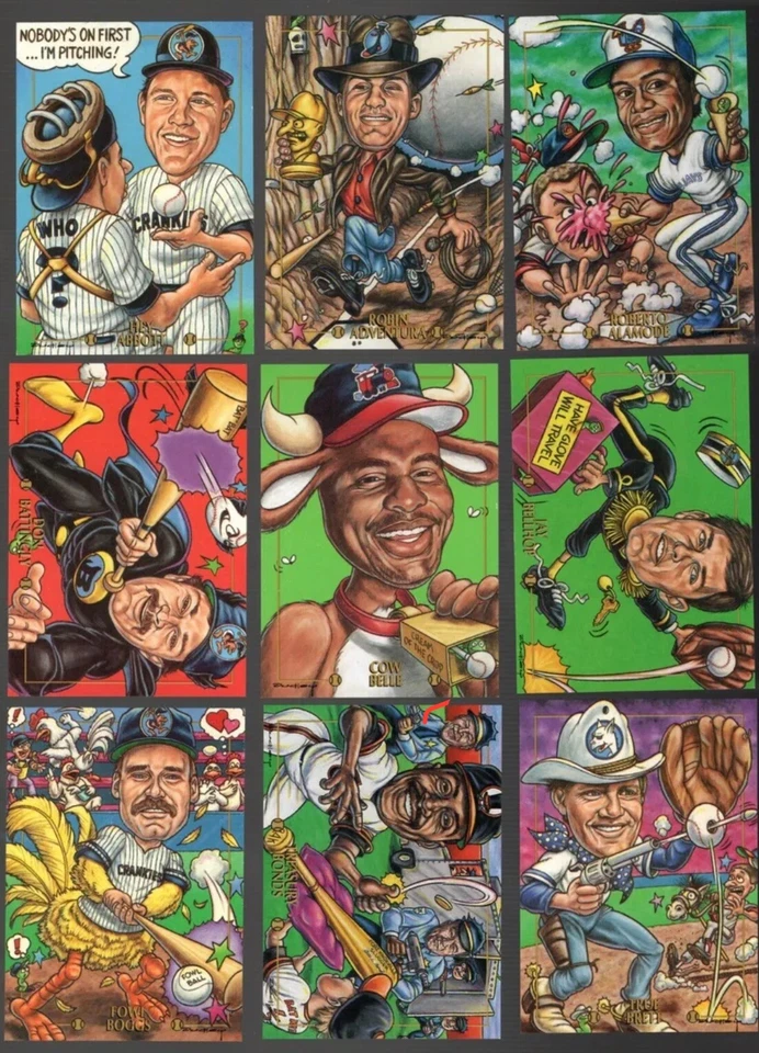 1993 1995 Cardtoons Baseball Cards Parody Caricature Cards U Pick Complete Set - Image 1 of 1