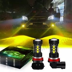 2pcs Golden Yellow LED Fog Light Bulbs Lamp Kit H11 For Subaru WRX STI 2015-2019 - Picture 1 of 9