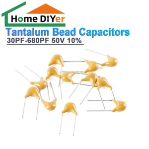 Tantalum Bead Capacitors 30PF-680PF 50V±10% - Picture 1 of 6