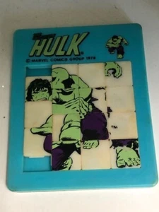 1978 Marvel Comics The Incredible Hulk Plastic Sliding Puzzle RARE Vtg Hong Kong - Picture 1 of 3