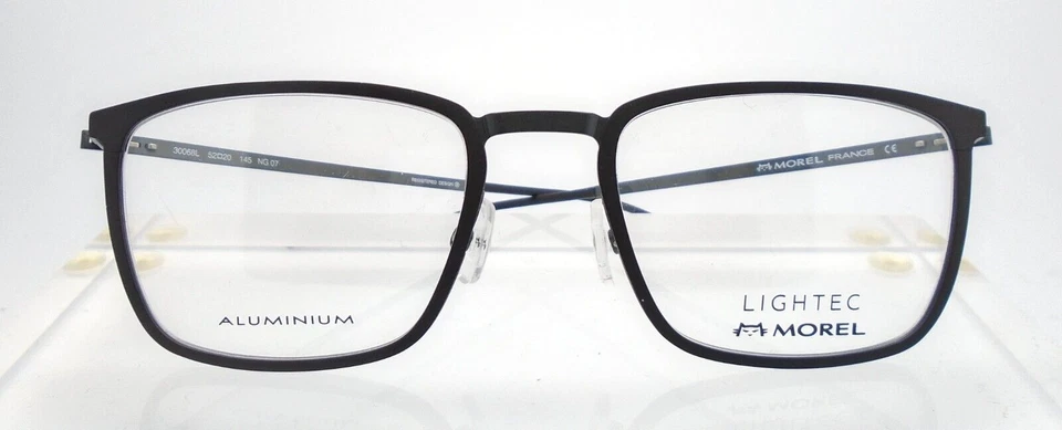 LIGHTEC 30068 NG 07 52-20 Gafas Negras Anteojos Monturas Ópticas Foto 1 de 4