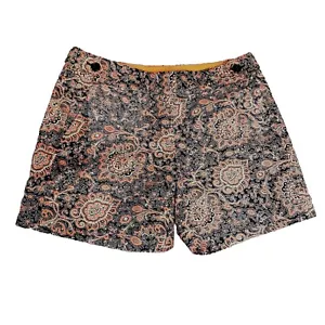 Ann Taylor Shorts Paisley Womens 2 Cute Summer Pockets  - Picture 1 of 9