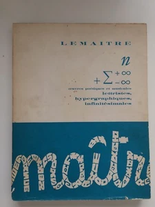 Maurice Lemaitre Poetische und musikalische Werke E/O 1965 Lettrisme 165ex selten - Bild 1 von 11