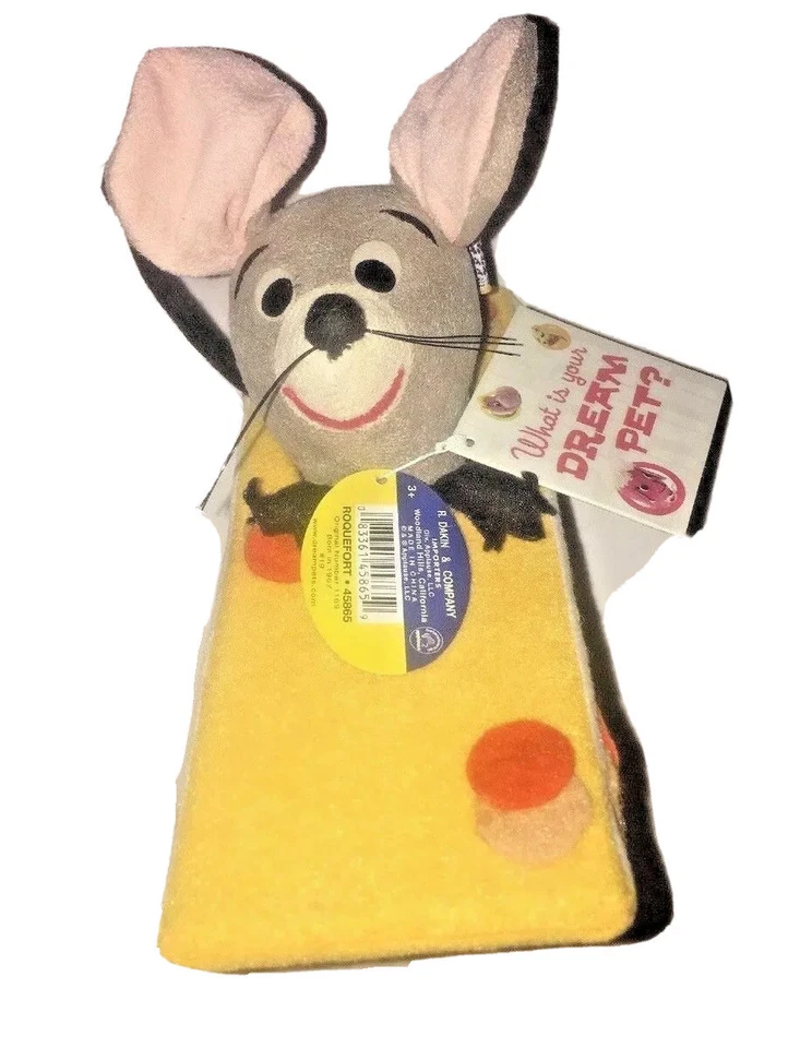 Dream Pets Roquefort Mouse Cheese Dakin Applause Stuffed Plush 45865 3